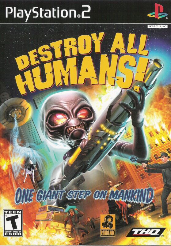 Destroy All Humans box art for Playstation 2
